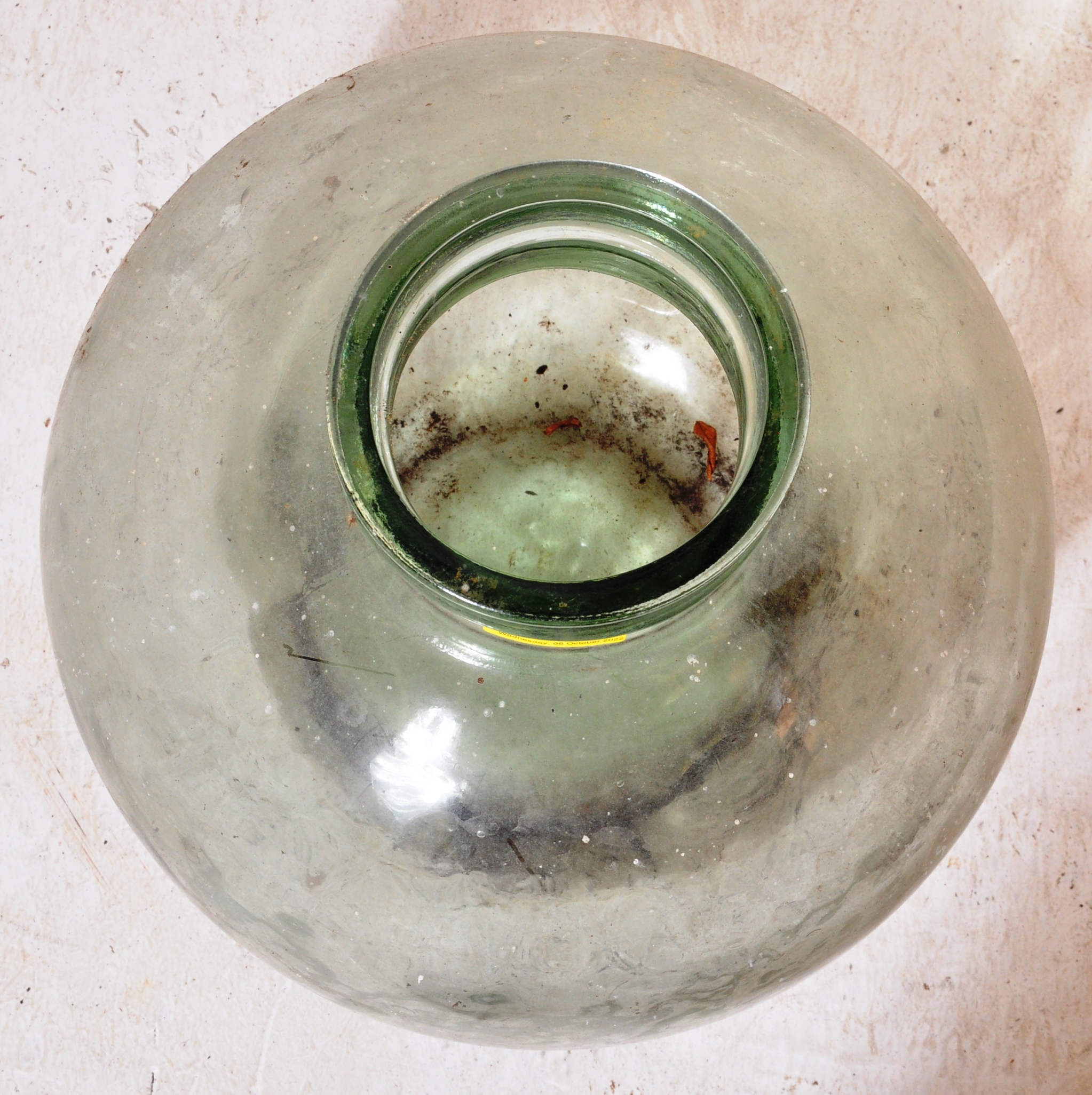 LARGE VINTAGE GLASS CARBOY TERRARIUM - Image 4 of 4