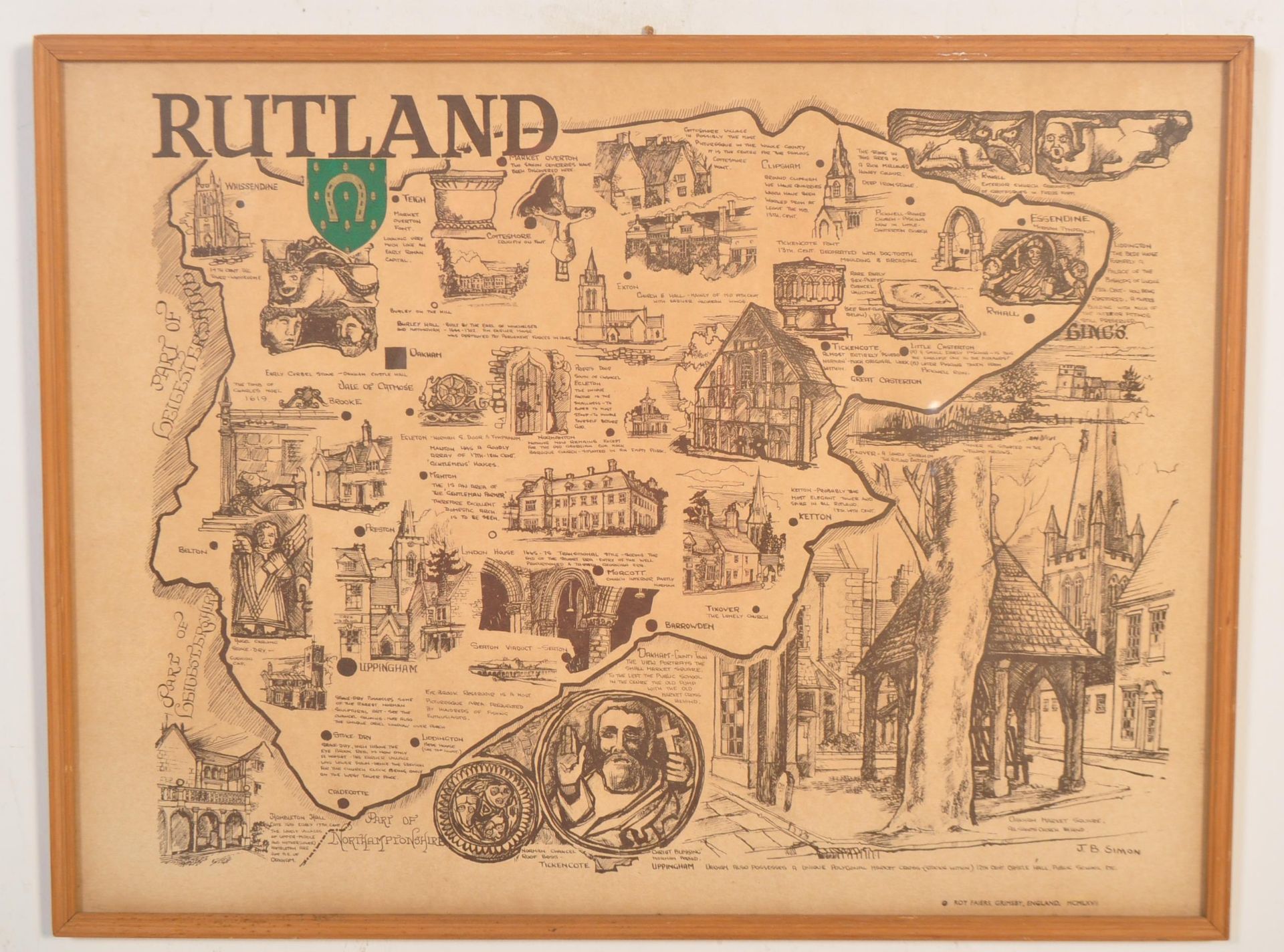 OF CARTOGRAPHY INTEREST - VICTORIAN & LATER MAPS OF RUTLAND - Image 3 of 5