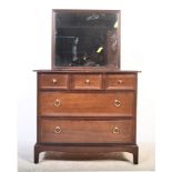 STAG MAHOGANY MINSTREL DRESSING CHEST OF DRAWERS