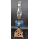 19TH CENTURY DUPLEX OIL LAMP