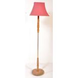 RETRO MID 20TH CENTURY TEAK WOOD FLOOR STANDARD LAMP