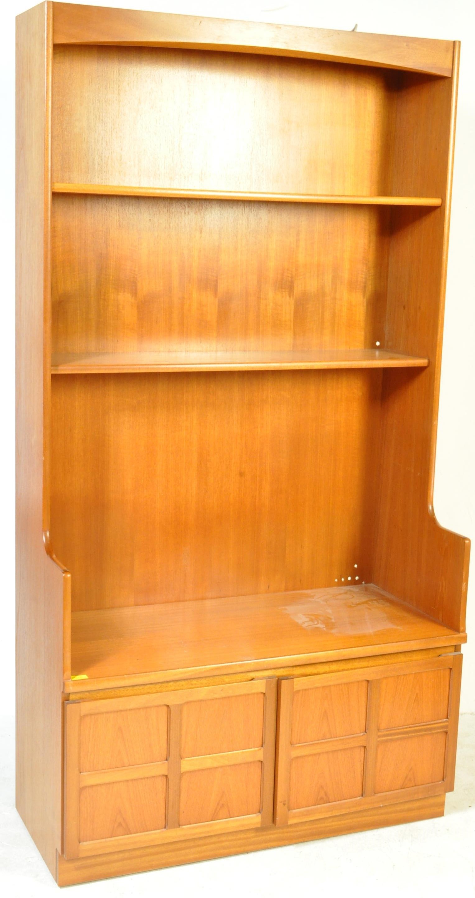 VINTAGE CIRCA 1970S TEAK NATHAN BOOKCASE CABINET - Image 2 of 5