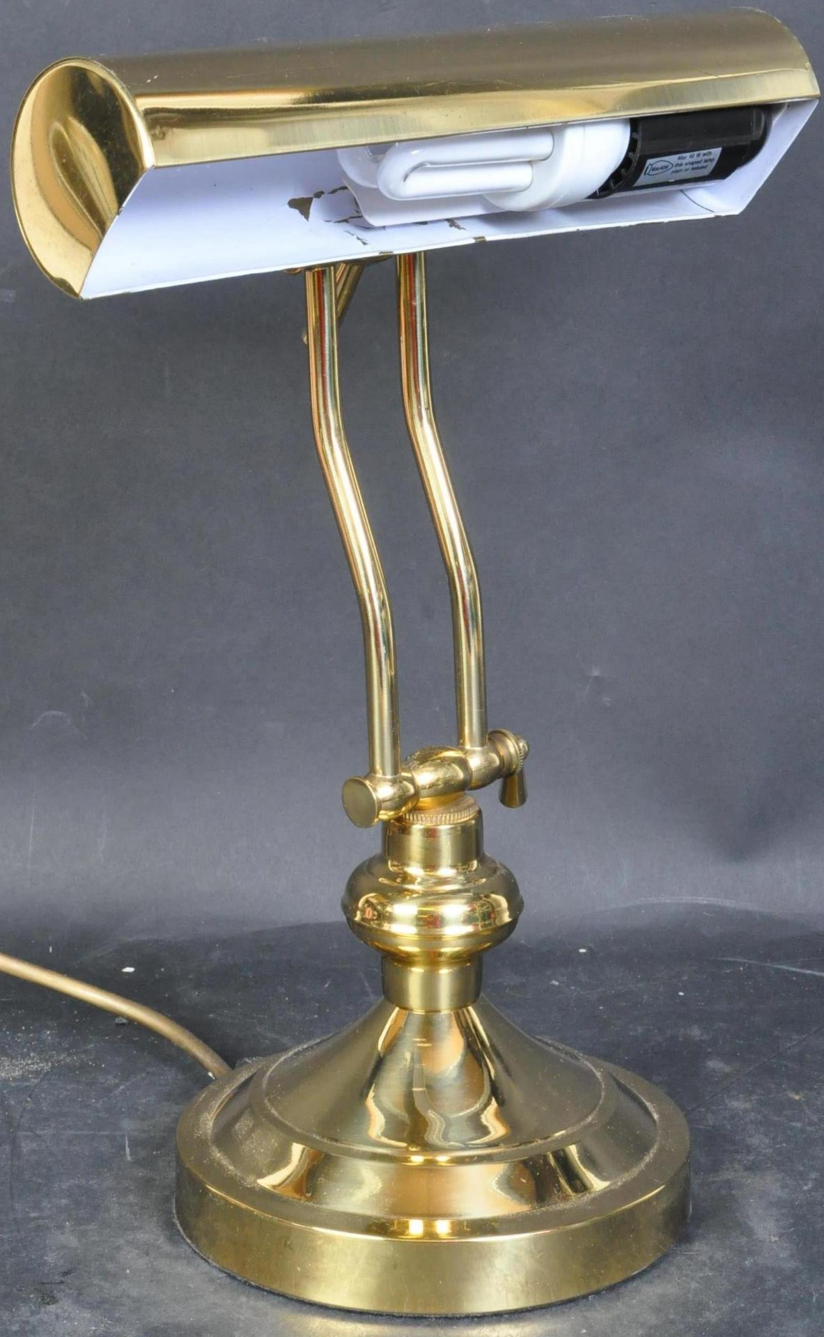 RETRO VINTAGE BRASS BANKERS LAMP