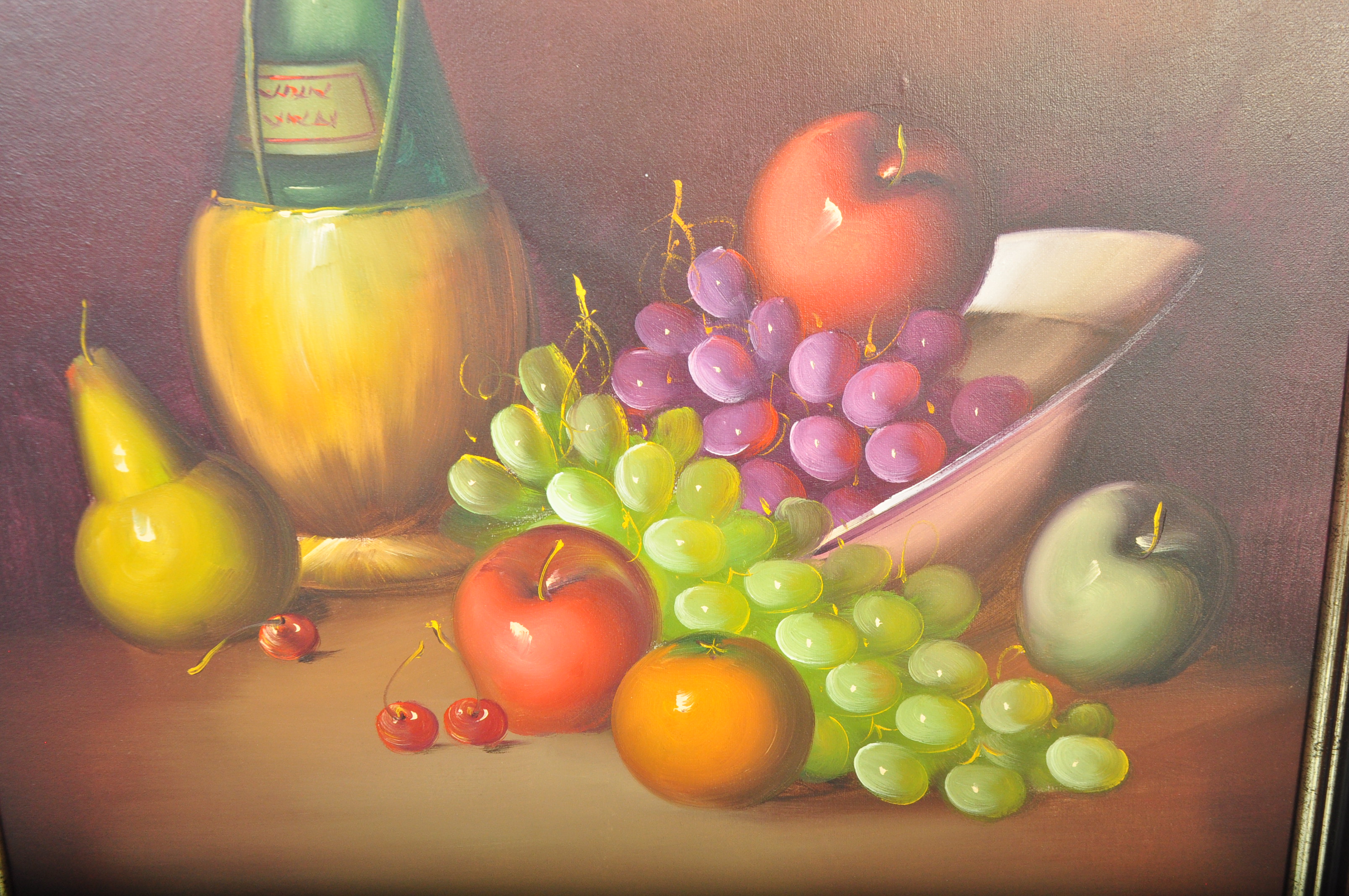 20TH CENTURY ITALIAN OIL ON CANVAS STILL LIFE PAINTING - Image 4 of 5