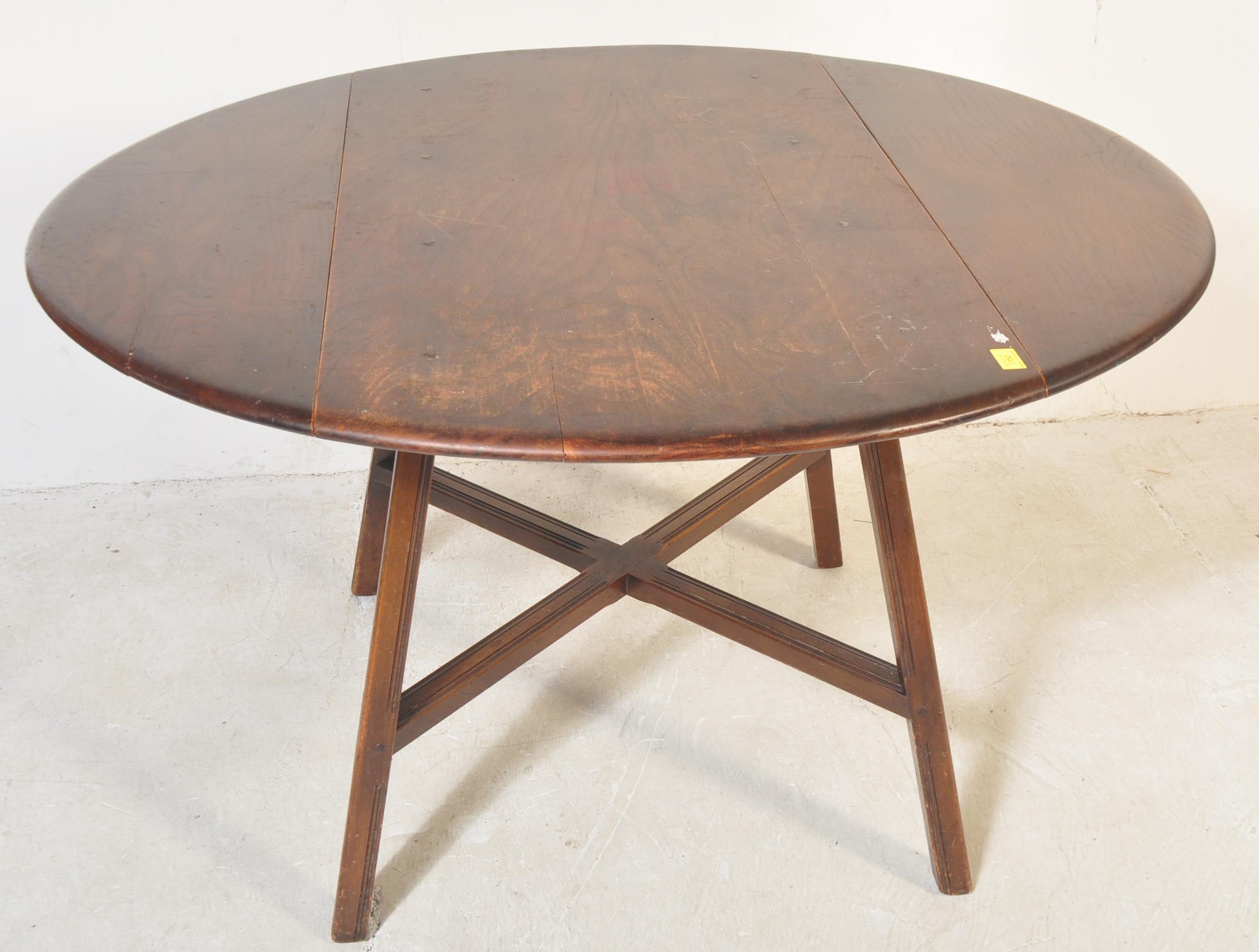 MID CENTURY ERCOL BEECH AND ELM DINING TABLE - Image 2 of 3