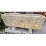 VINTAGE 20TH CENTURY COMPOSITE CONCRETE PLANTER