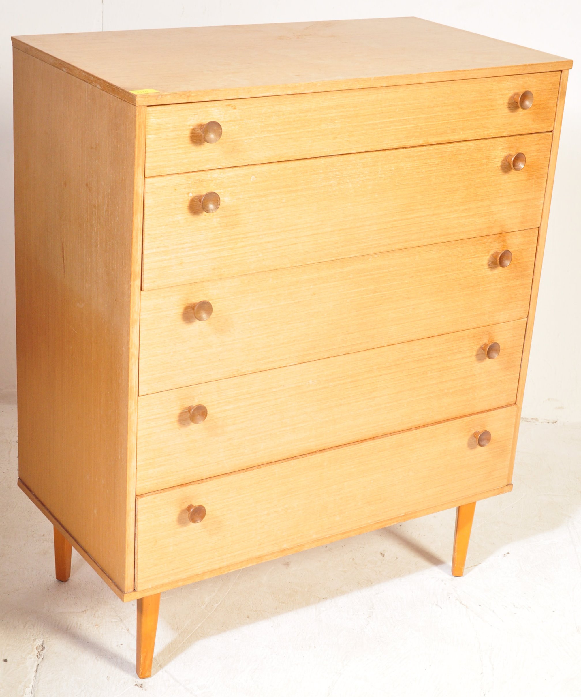 MID CENTURY AVALON TEAK CHEST OF DRAWERS - Image 2 of 5