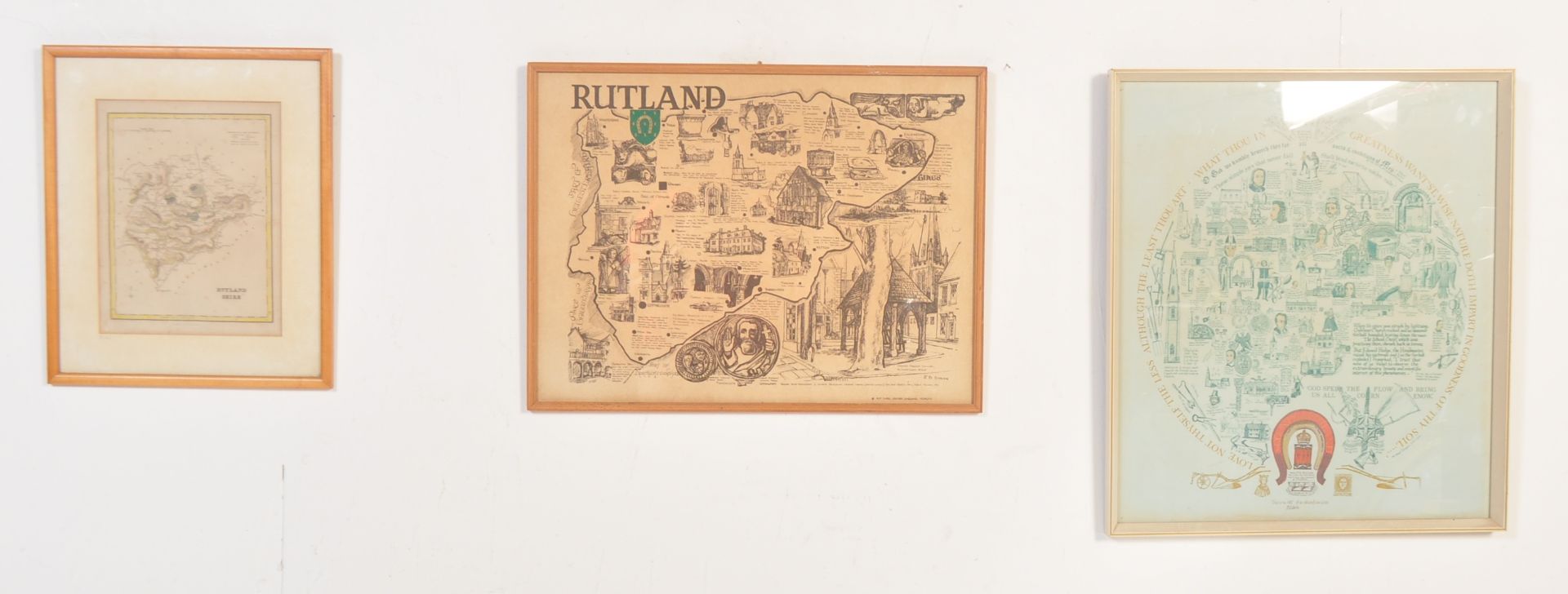 OF CARTOGRAPHY INTEREST - VICTORIAN & LATER MAPS OF RUTLAND