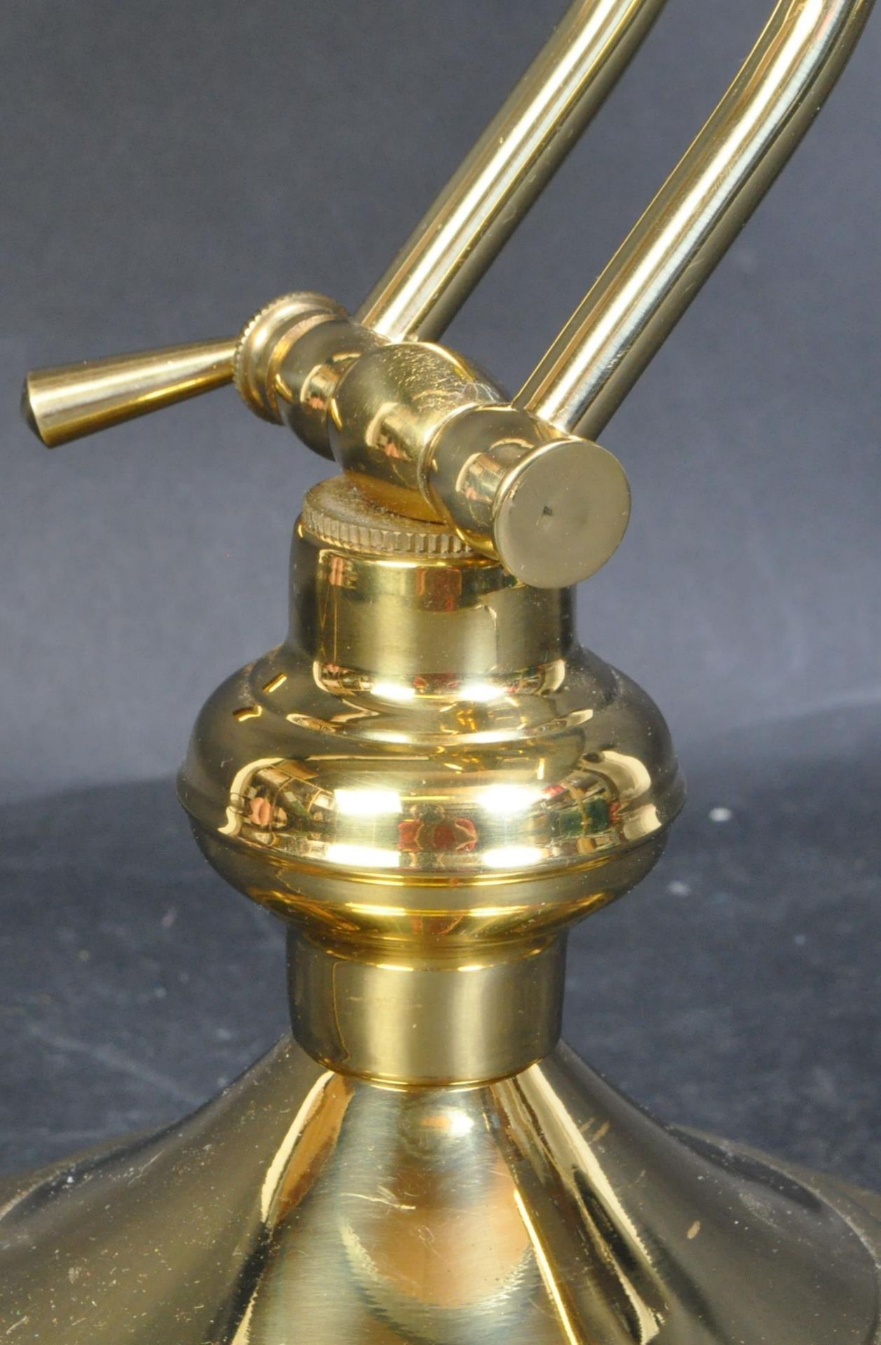 RETRO VINTAGE BRASS BANKERS LAMP - Bild 5 aus 5