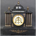 19TH CENTURY VICTORIAN SLATE MANTLE CLOCK