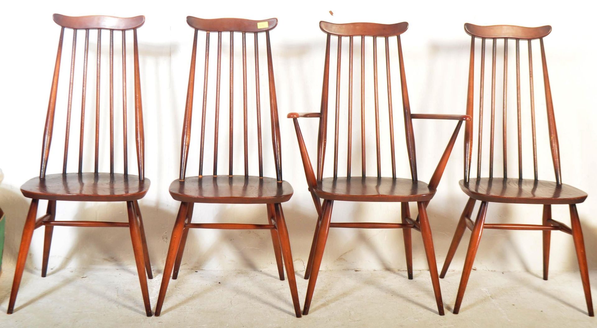 ERCOL - GOLDSMITH - SET OF FOUR DINING CHAIRS