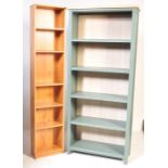 TWO 20TH CENTURY PINE BOOKSHELVES