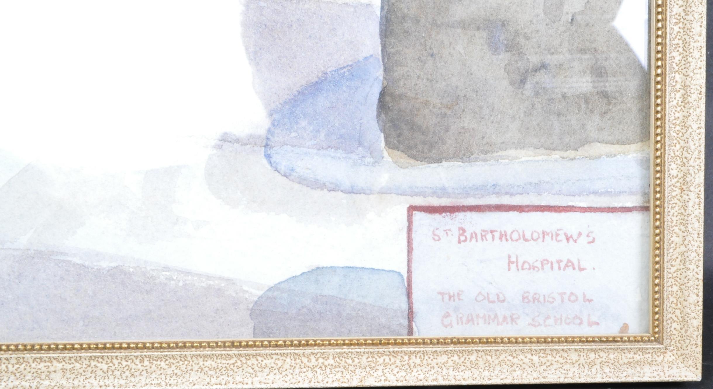 BRISTOL LOCAL INTEREST - 20TH CENTURY WATERCOLOUR PAINTINGS - Image 3 of 6