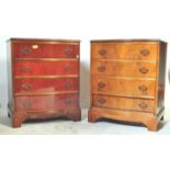 PAIR OF REGENCY REVIVAL MAHOGANY BEDSIDE CABINETS