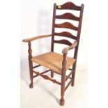 VICTORIAN ELM NORTH COUNTRY CARVER ARMCHAIR - CHAIR