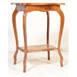 EDWARDIAN MAHOGANY SIDE - LAMP OCCASIONAL TABLE