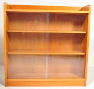 MID CENTURY TEAK GLAZED DISPLAY CABINET