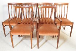 SET OF SIX TEAK DINING CHAIRS - MID 20TH CENTURY