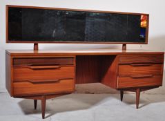 RETRO VINTAGE MID 20TH CENTURY WHITE AND NEWTON TEAK DRESSING TABLE