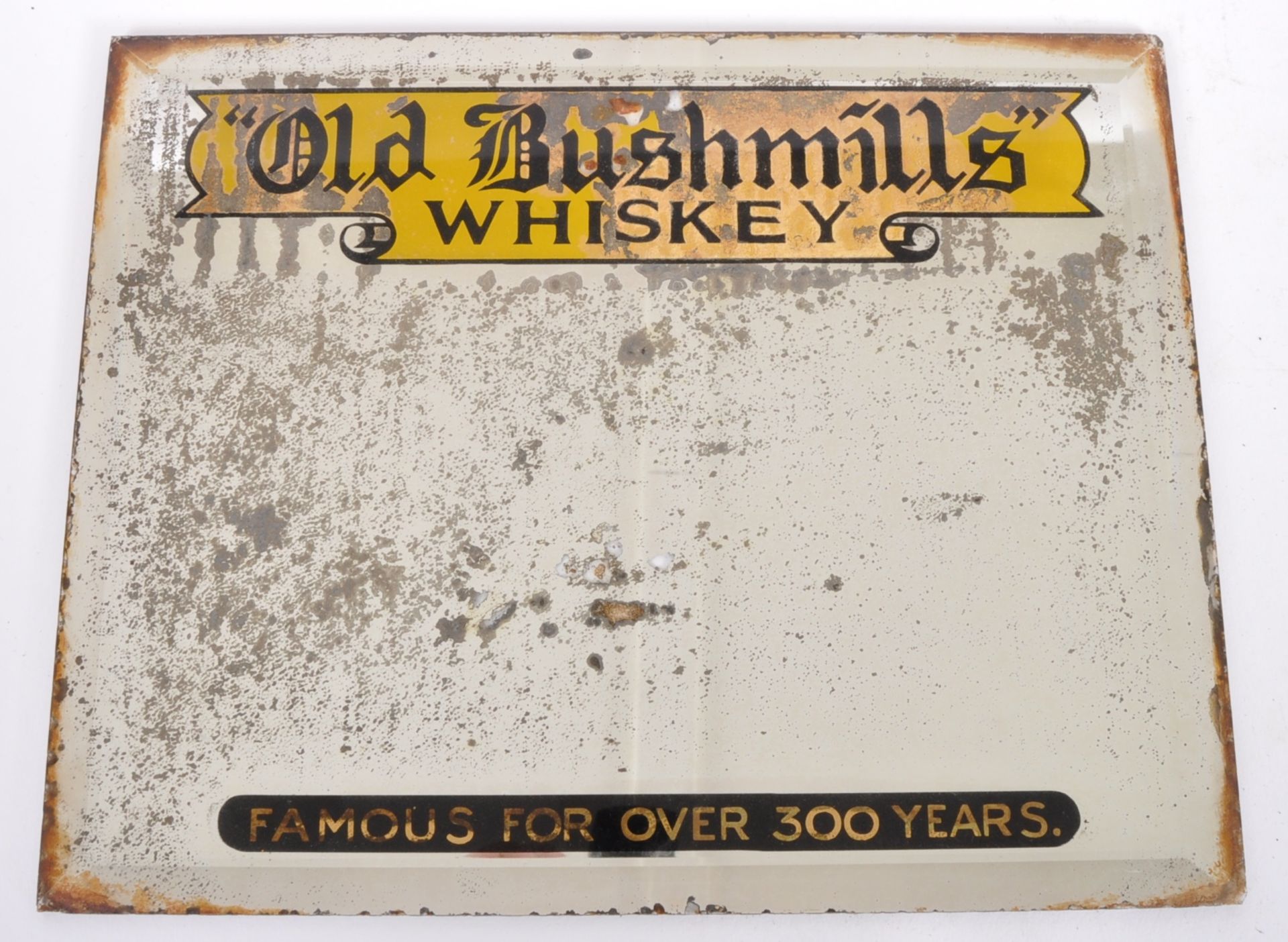 OLD BUSHMILLS - EARLY 20TH CENTURY POINT OF SALE MIRROR