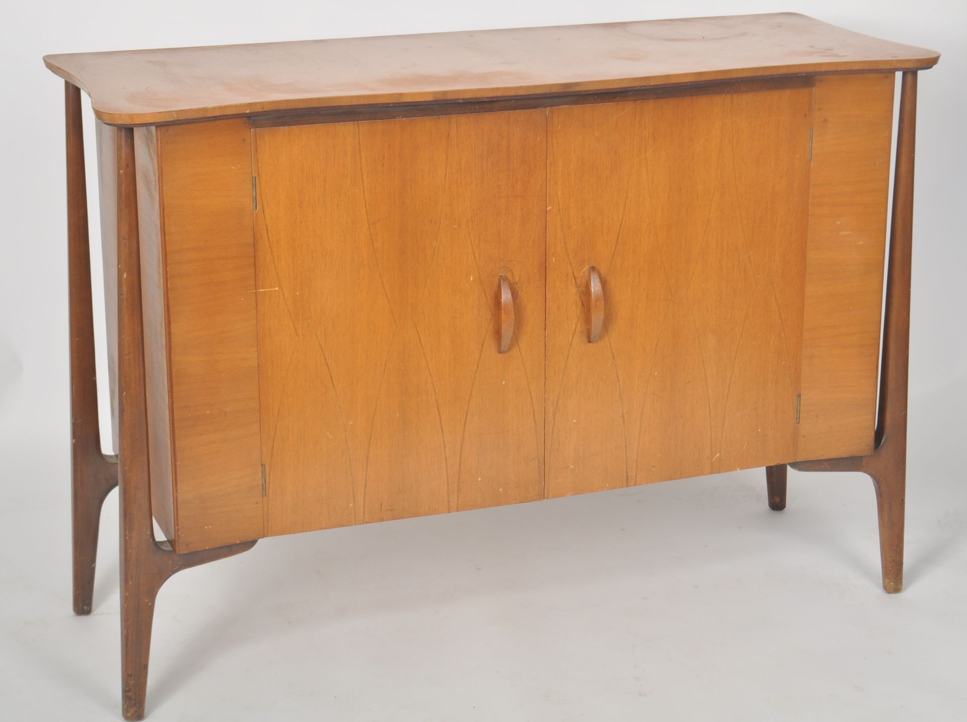 EVEREST - HELIX - MID CENTURY TEAK AND WALNUT SIDEBOARD - Bild 2 aus 10