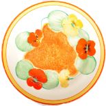 CLARICE CLIFF - NASTURTIUM PATTERN - ART DECO PLATE