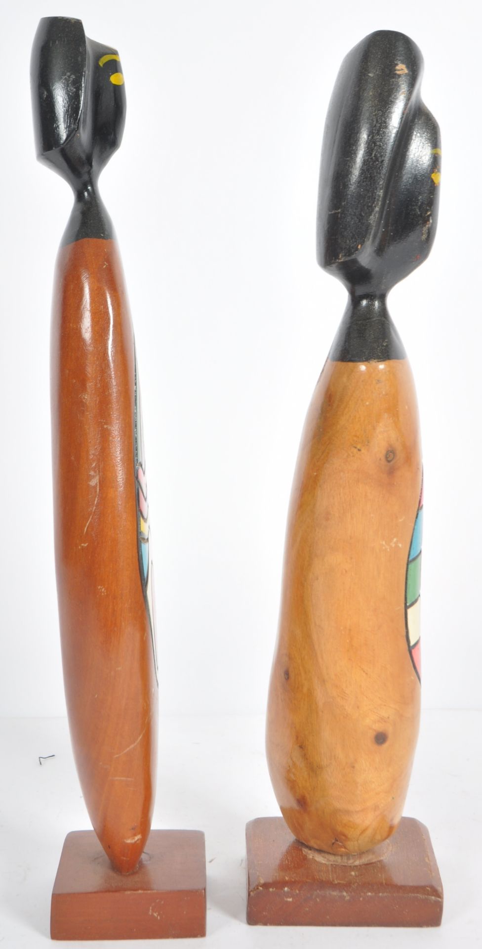 FRANK CORONADO - PAIR OF MID CENTURY TEAK FIGURES - Image 2 of 9