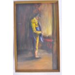 MID CENTURY OIL ON BOARD PAINTING DEPICTING A MATADOR