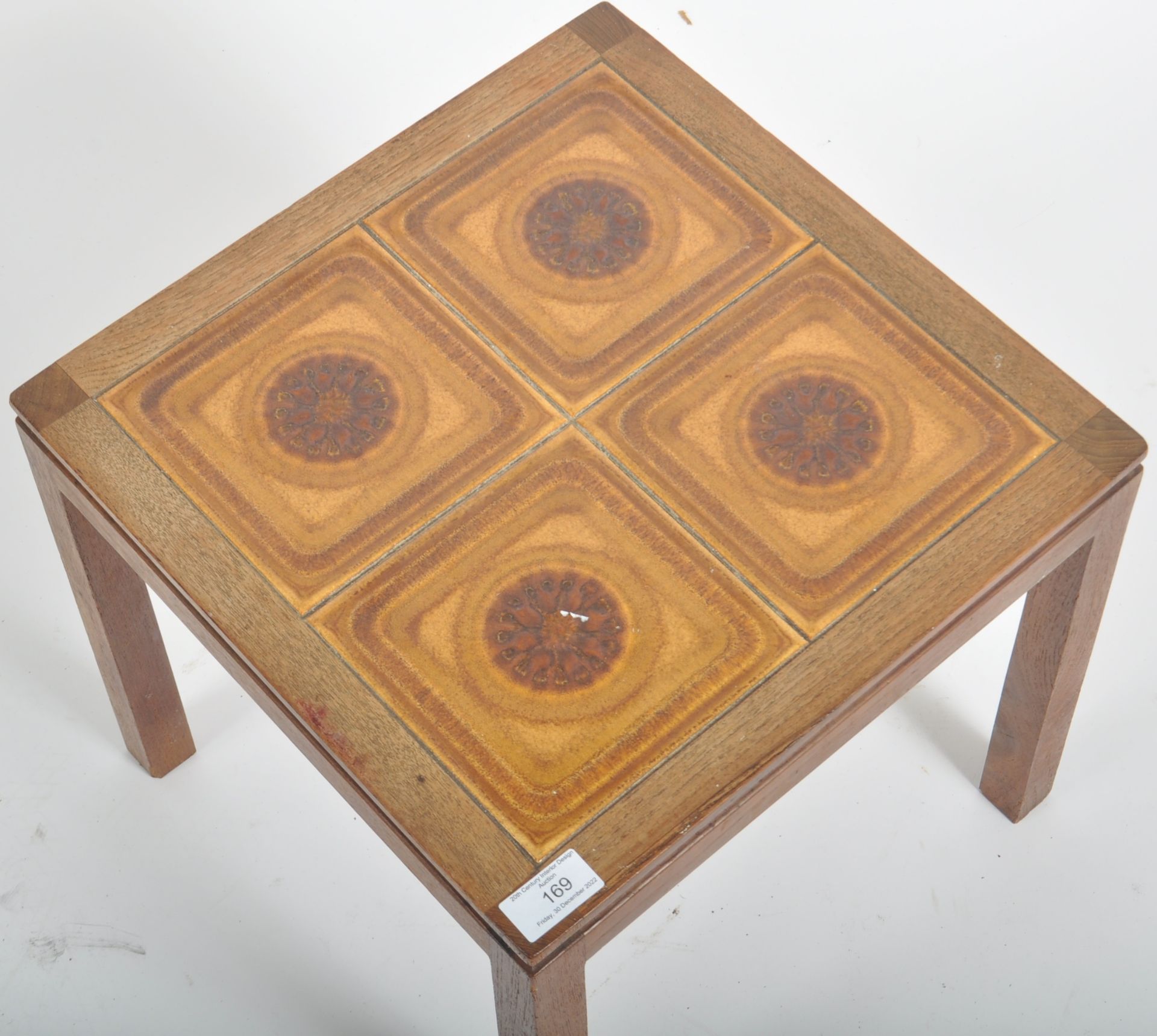 RETRO 1960s DANISH TEAK TILE TOP TABLE - Bild 2 aus 4