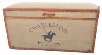 CHARLESTON POLO UPHOLSTERED BLANKET BOX CHEST TRUNK