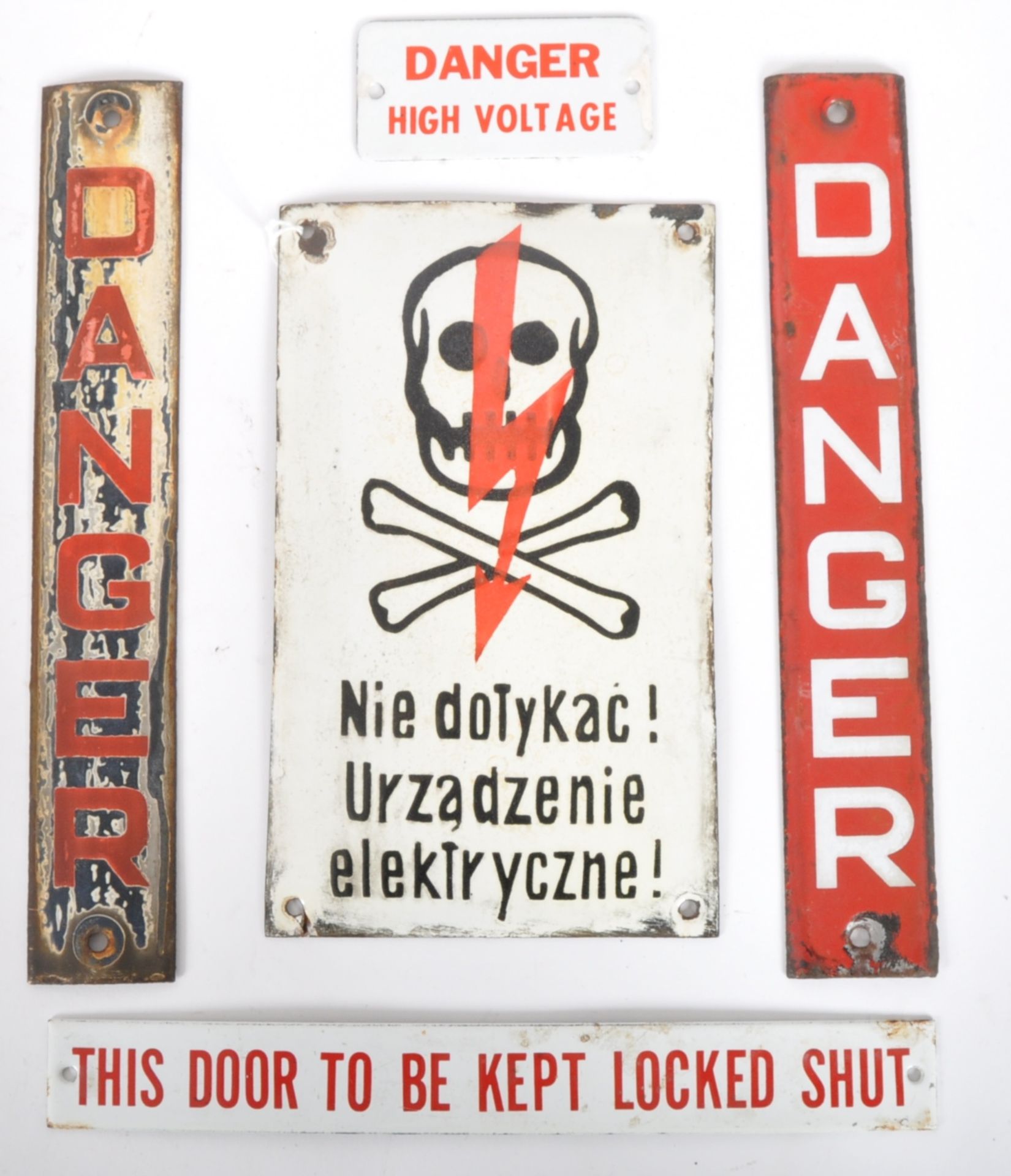 MIXED SELECTION OF 20TH CENTURY WARNING SIGNS