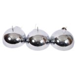 MATCHING SET OF THREE CHROMED HANGING CEILING LIGHT