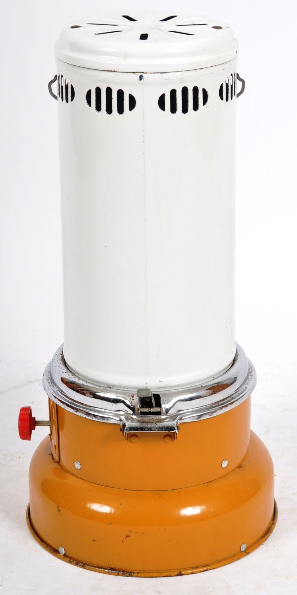 VALOR - MID CENTURY TWO TONE ENAMELED PARAFFIN HEATER - Image 3 of 7
