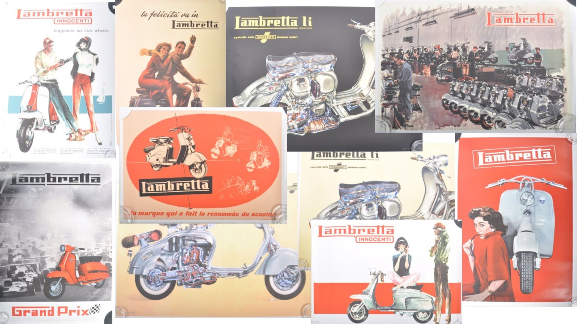LAMBRETTA - COLLECTION OF ADVERTISING POSTERS