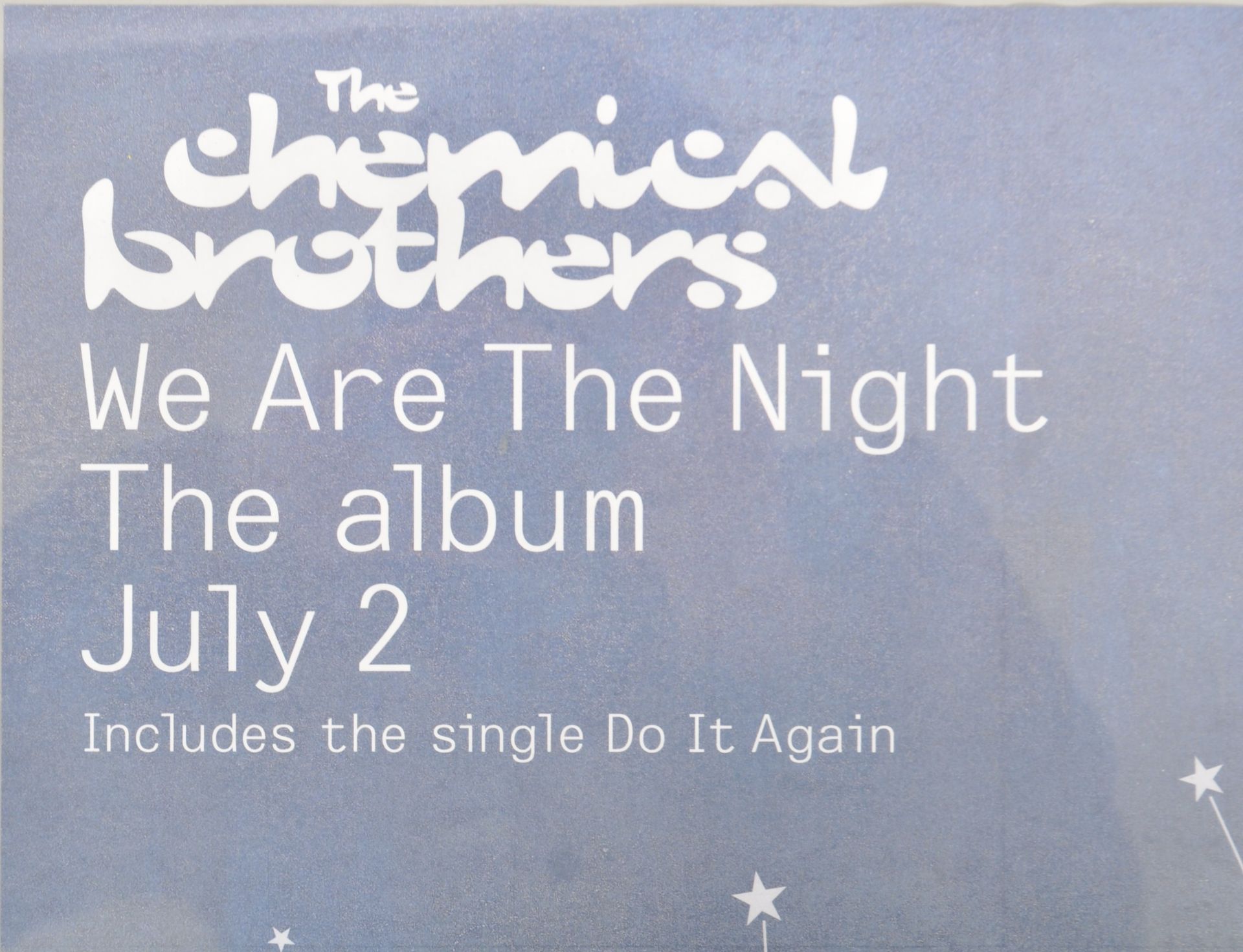 THE CHEMICAL BROTHERS - PROMOTIONAL MUSIC POSTER - Image 2 of 4