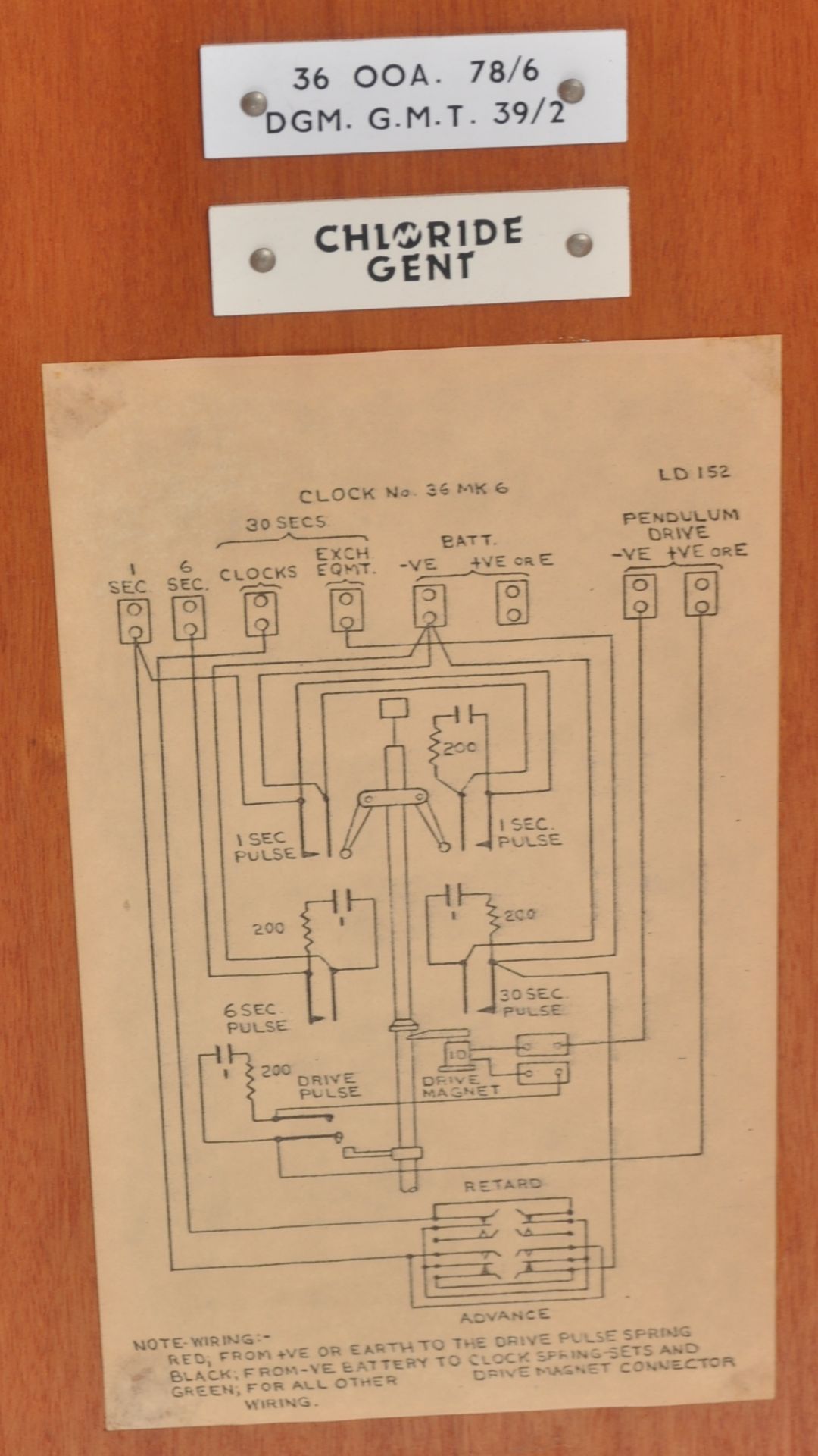 MAGNETA - MID CENTURY ELECTRIC MASTER DUAL CASED CLOCK - Bild 3 aus 16