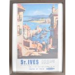 AFTER JOHN POWER - REPRODUCTION ST. IVES TRAVEL POSTER