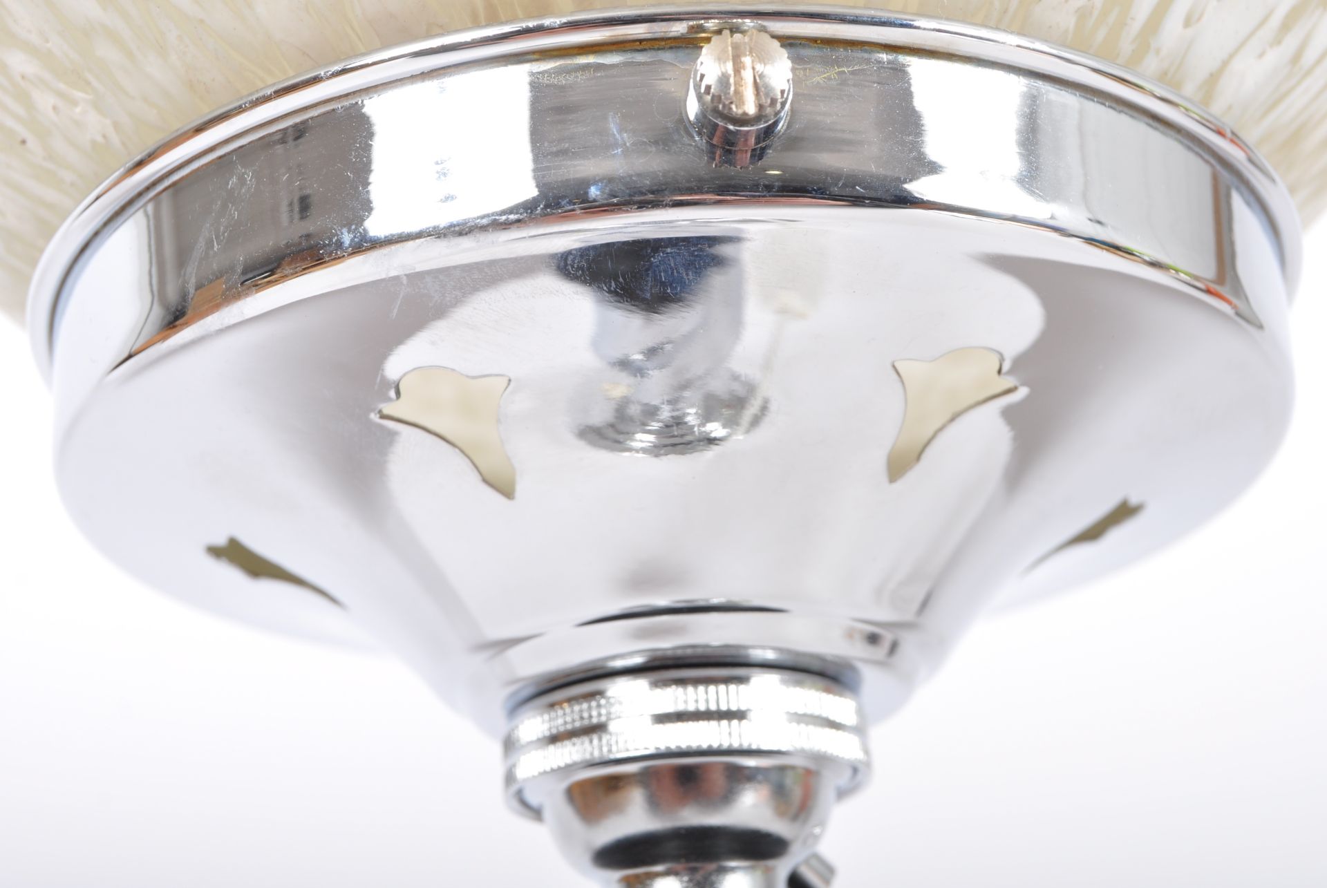 20TH CENTURY ART DECO CHROME AND GLASS TABLE LAMP - Image 9 of 9