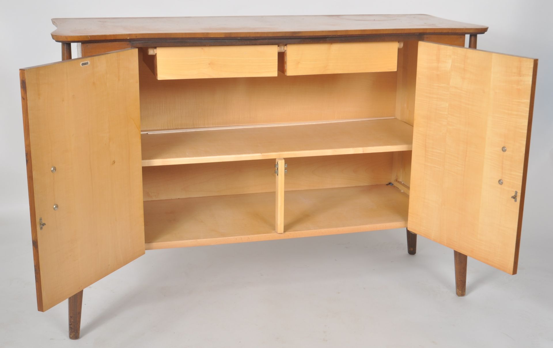 EVEREST - HELIX - MID CENTURY TEAK AND WALNUT SIDEBOARD - Bild 5 aus 10