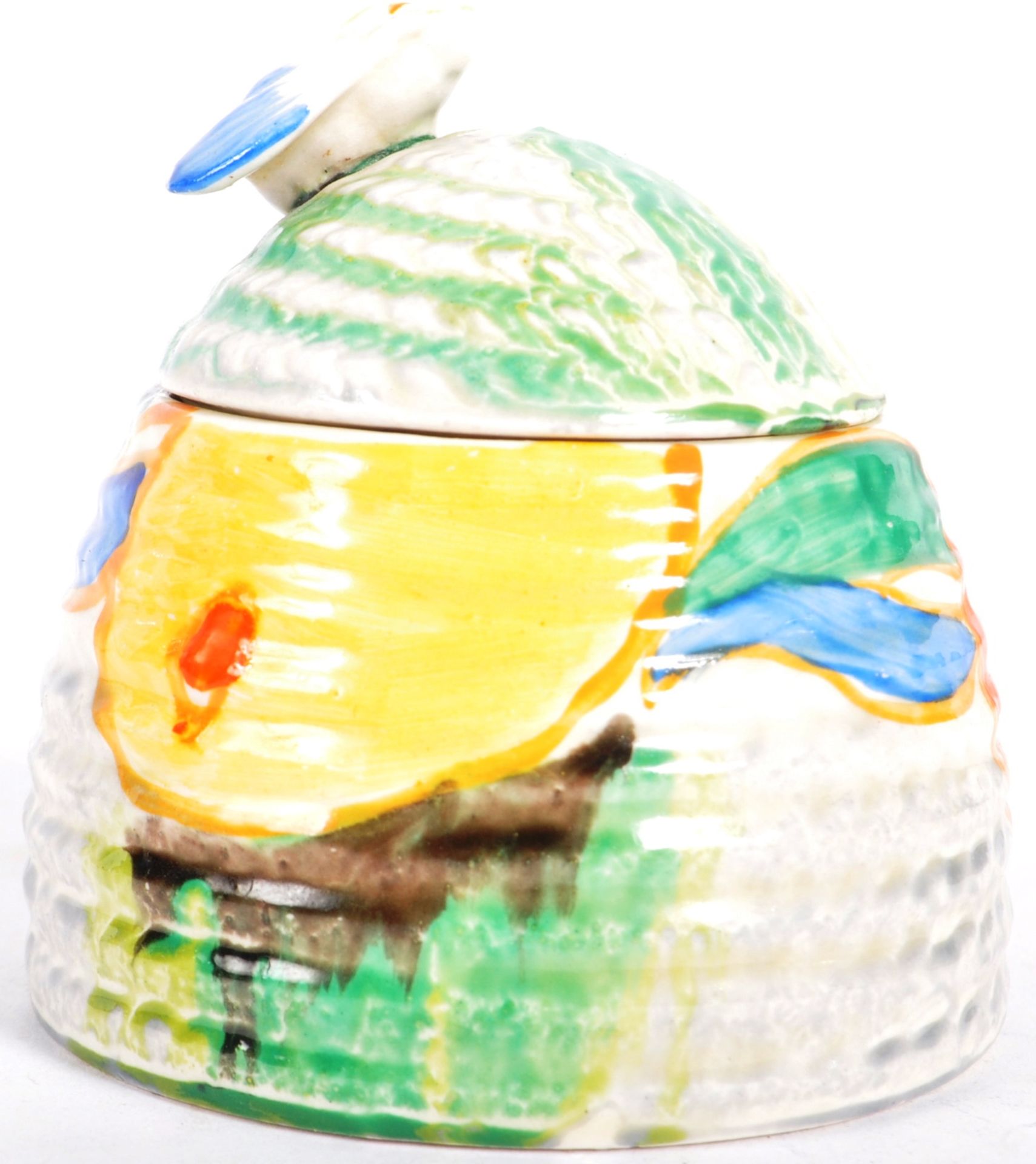 CLARICE CLIFF - DELICIA CITRUS - ART DECO HONEY POT - Image 2 of 9