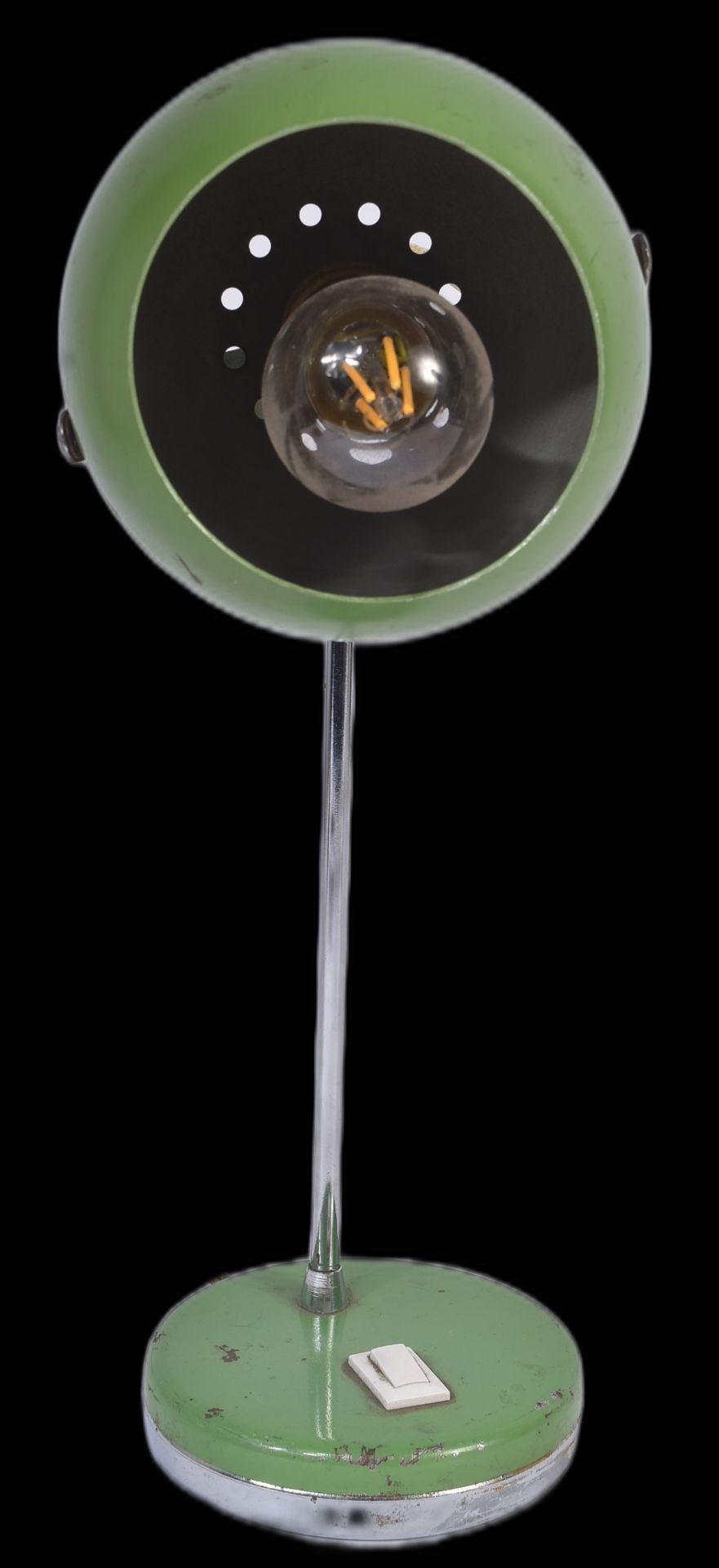 RETRO VINTAGE GREEN EYEBALL DESK LAMP