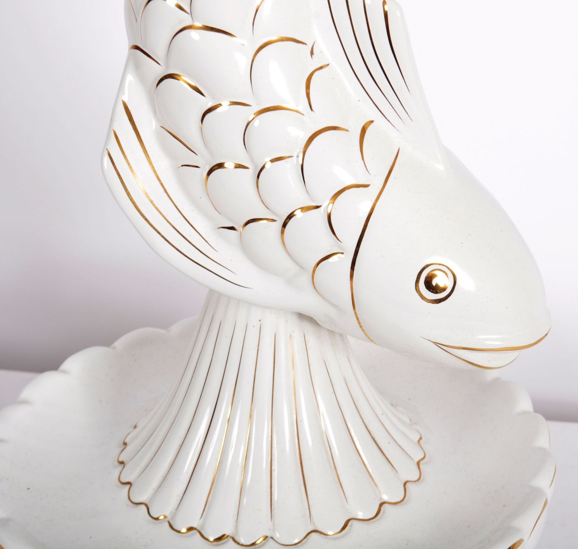 RETRO 1980s CERAMIC MALTESE DOLPHIN PLANT STAND - Image 11 of 12