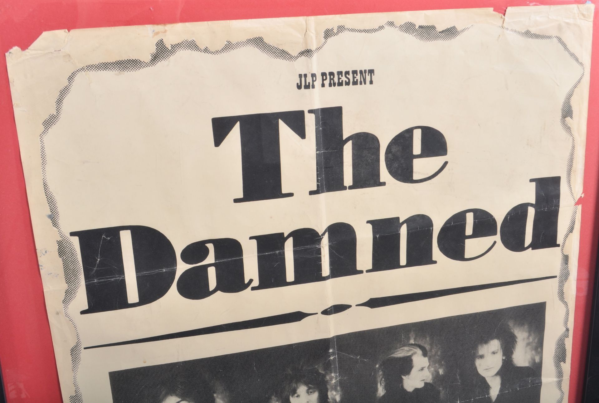 THE DAMNED - 1980s MUSIC GIG ADVERTISING POSTER - Bild 2 aus 4