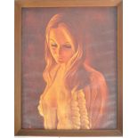 VERA PEGRUM - MID CENTURY PORTRAIT PRINT ON BOARD