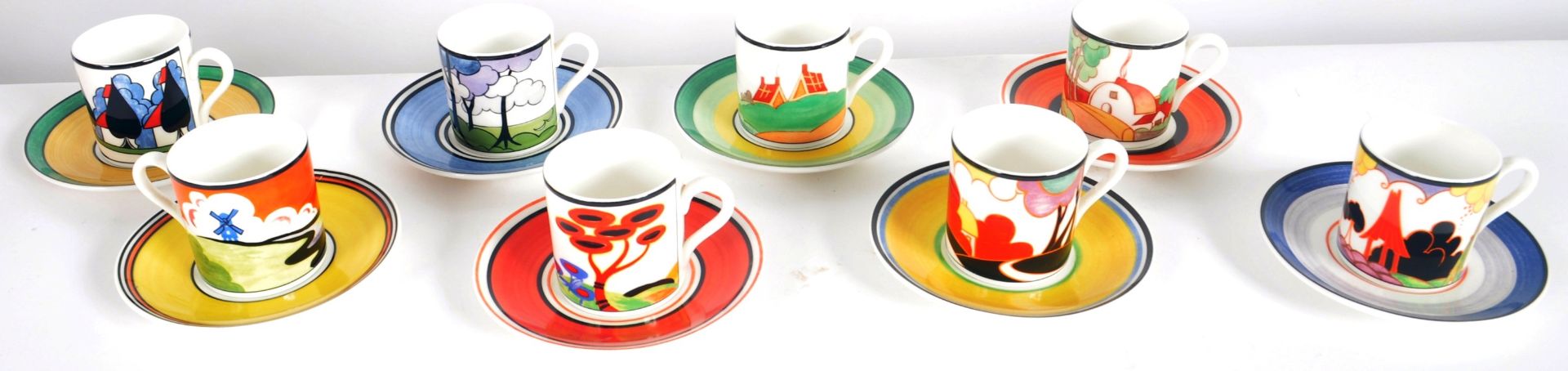 CLARICE CLIFF - WEDGWOOD - SECRETS - DESIGNER COFFEE SET - Bild 2 aus 21