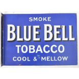 BLUE BELL TOBACCO - DOUBLE SIDED ENAMEL SHOP SIGN