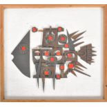 RETRO 20TH CENTURY 1960s BRUTALIST STYLISED FISH WALL ART