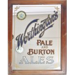 WORTHINGTON'S ALES - PUB ADVERTISING MIRROR