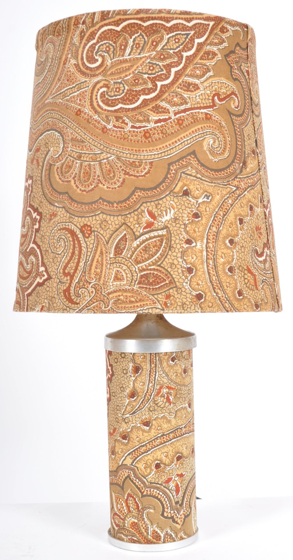 RETRO 20TH CENTURY 1970s PAISLEY DESIGN TABLE LAMP