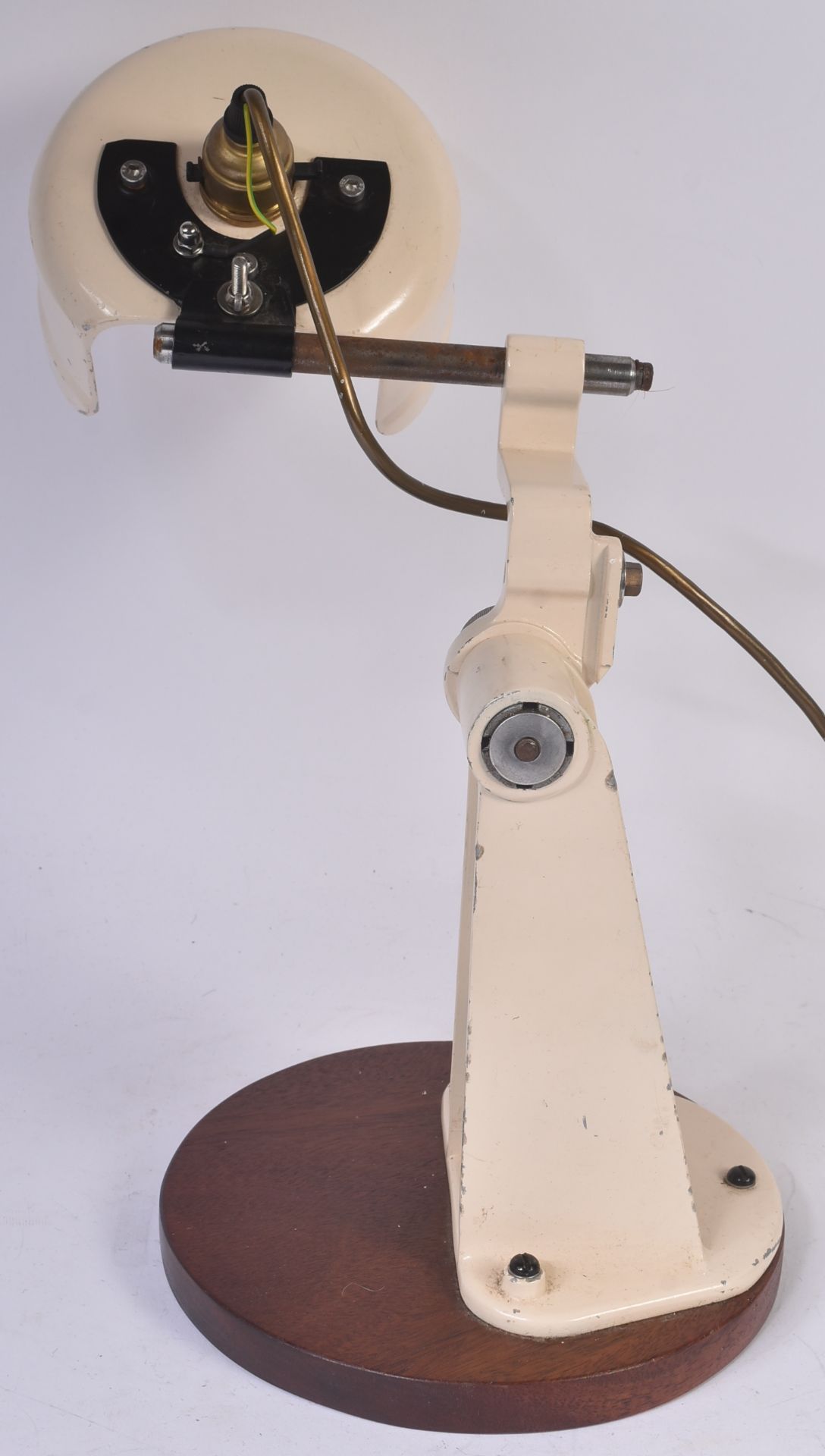 RETRO INDUSTRIAL CREAM ENAMEL WORK LAMP - Bild 3 aus 4